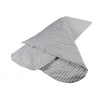 Rayé Gris - 66 x 190 x 2,5 cm (Couette 190 x 135 cm)